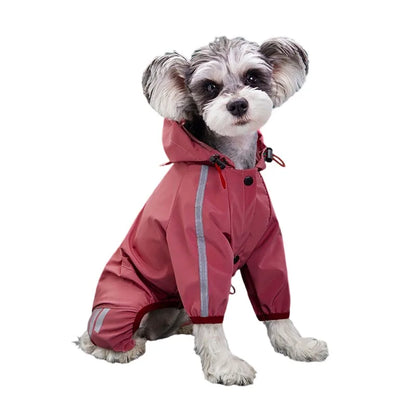 Reflective Raincoat for Dogs, Waterproof Pet Coat for Small and Medium Pets