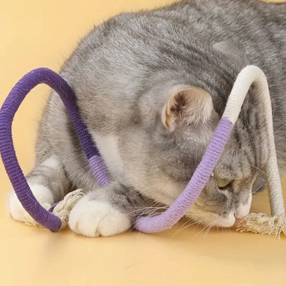 Cotton Chew Toy with Catnip Rope for Cats