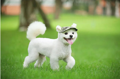 Dog Sun Hat - Adjustable Baseball Cap with Ear Holes for Small, Medium, and Large Dogs