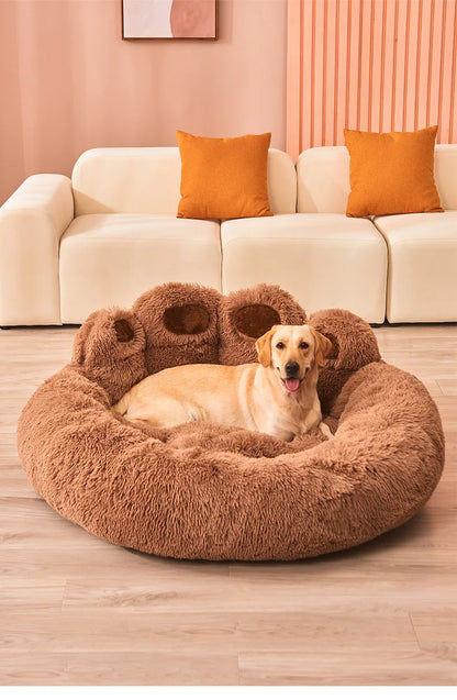 Fluffy Dog Bed for Large Dogs, Pet Sofa Bed, Small Couch Kennel Mat, Dog Supplies