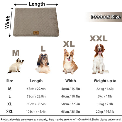 Removable Washable Plush Pet Bed, High Elasticity No-Collapse Dog Bed for Small and Medium Dogs