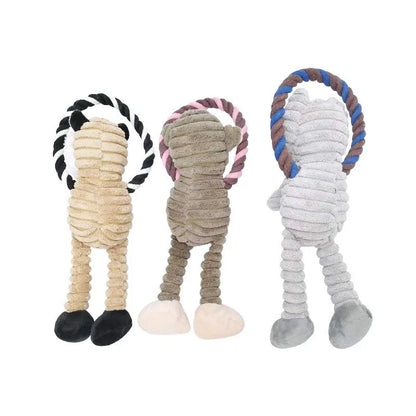 Squeaky Plush Animal Toys for Dogs, Bite-Resistant Chew Toys for Clean Teeth