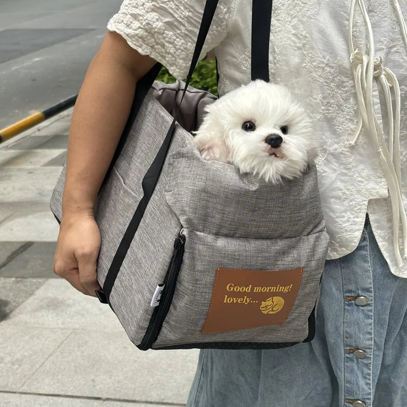 Portable Car Seat Bed for Small Dogs and Cats