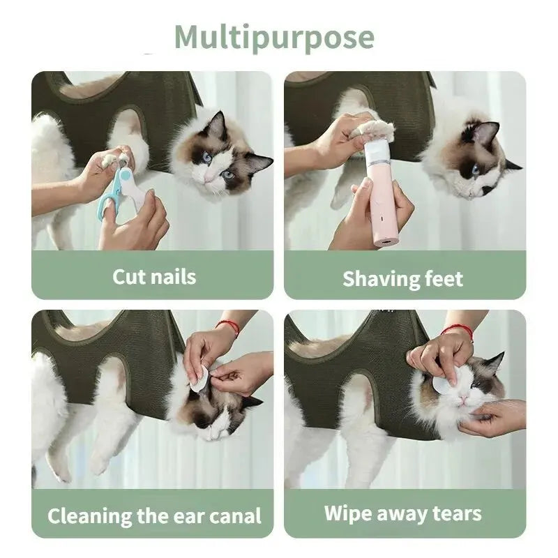 Anti-Scratch Grooming Bag for Cats