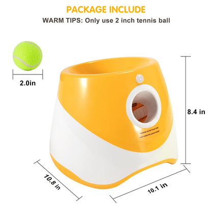 Automatic Dog Tennis Ball Launcher - Rechargeable, Interactive