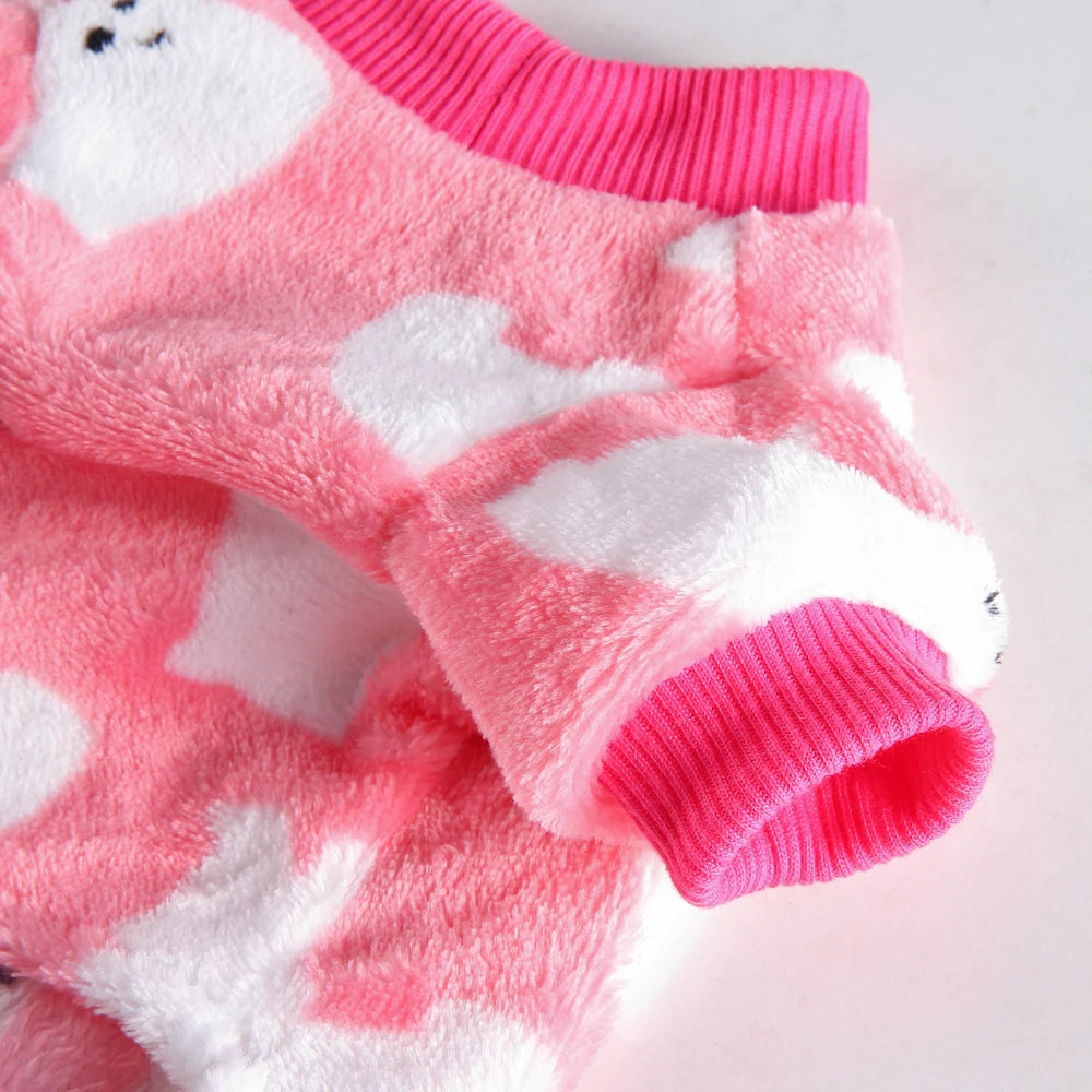 Themed Warm Pajamas for Small Dogs, Pomeranian Onesies