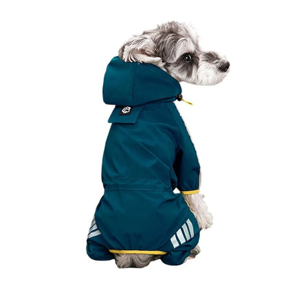 Reflective Raincoat for Dogs, Waterproof Pet Coat for Small and Medium Pets