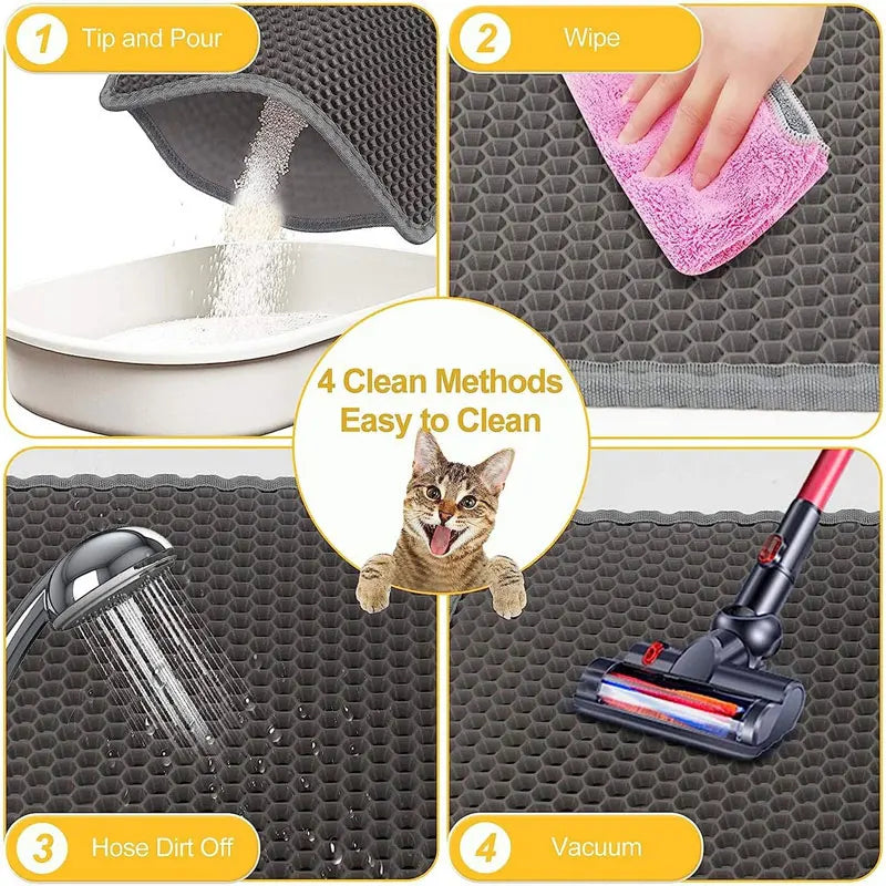 Waterproof Cat Litter Mat, Double Layer