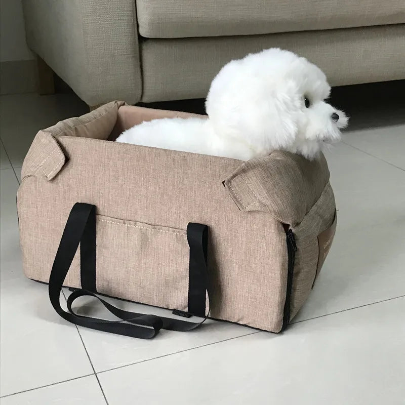 Portable Car Seat Bed for Small Dogs and Cats