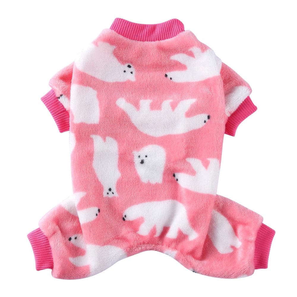 Themed Warm Pajamas for Small Dogs, Pomeranian Onesies