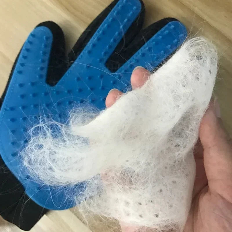 Rubber Pet Grooming Gloves for Hair Removal