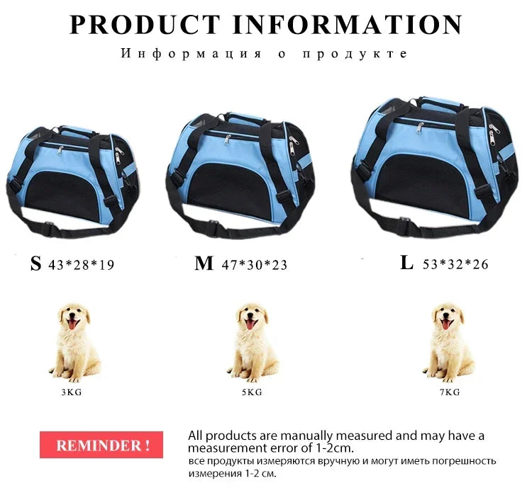 Portable Travel Bag for Small Pets