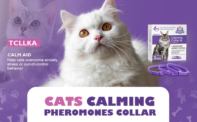 Calming Pheromone Collars for Dogs, Adjustable Comfort Collar to Relieve Anxiety