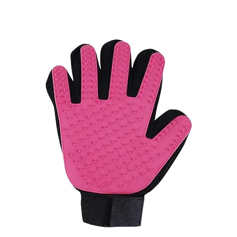 Rubber Pet Grooming Gloves for Hair Removal