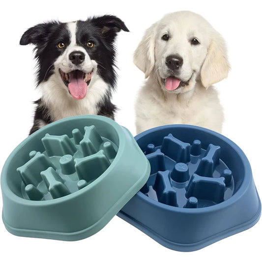 Slow Feeder Dog Bowl - Anti-Choking, Anti-Slip, Puzzle Design