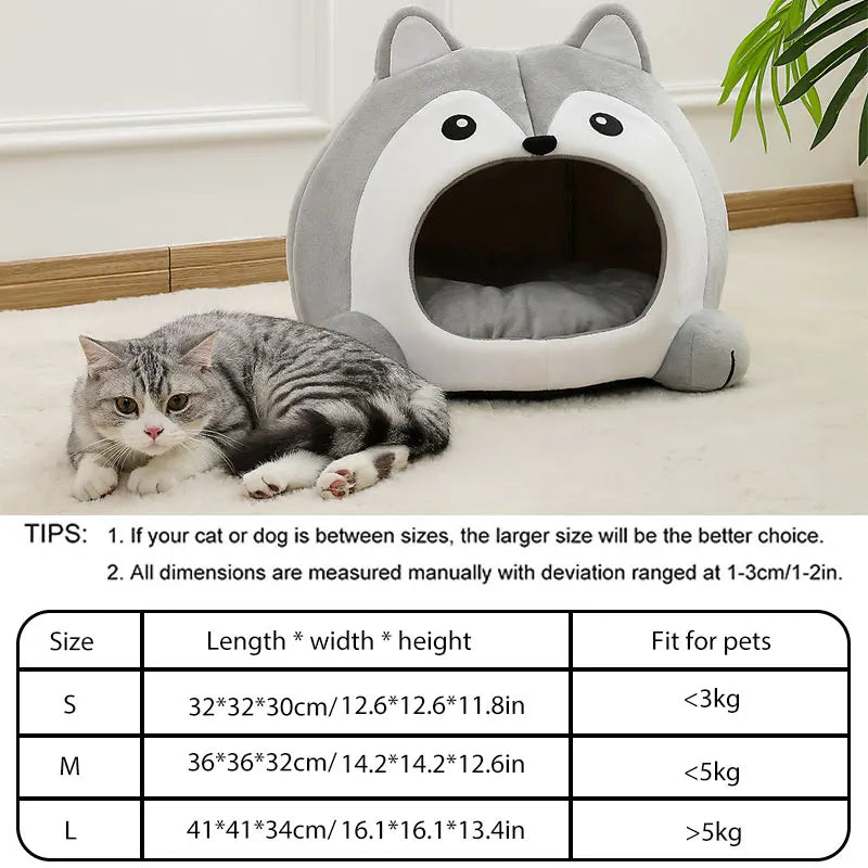 Ultra-Soft Bed for Cats and Small Dogs