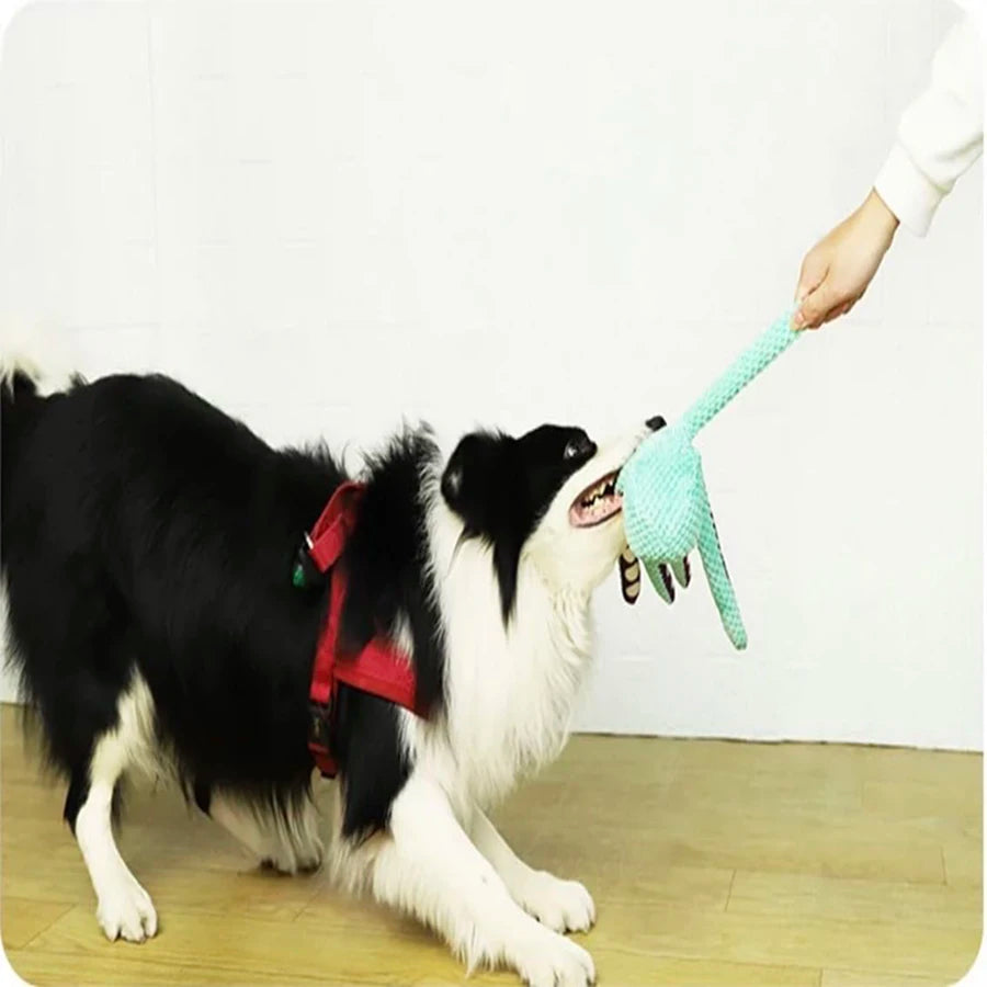 Plush Octopus Dog Toy, Interactive Sound Toy for Small and Large Dogs