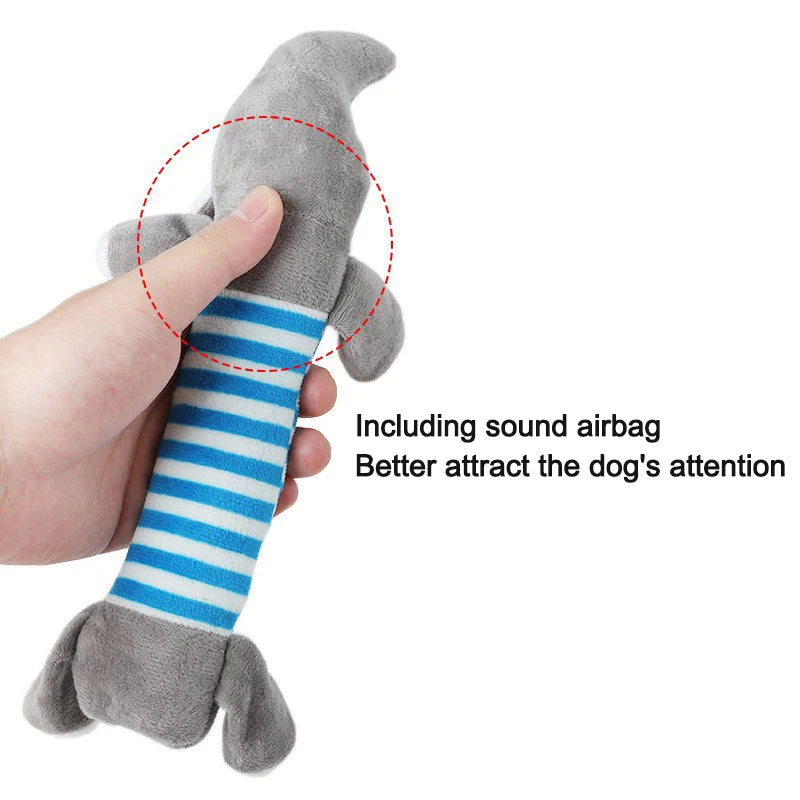 Animal-Shaped Plush Toy for Dogs, Bite-Resistant and Squeaky Toy for Small Dogs