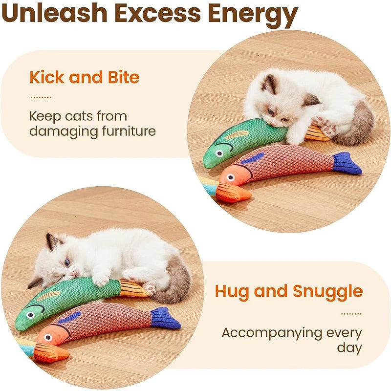 3D Fish Catnip Toy for Cats