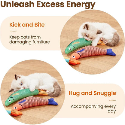 3D Fish Catnip Toy for Cats