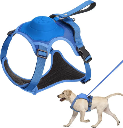 Dog Harness and Retractable Leash Set - All-in-One