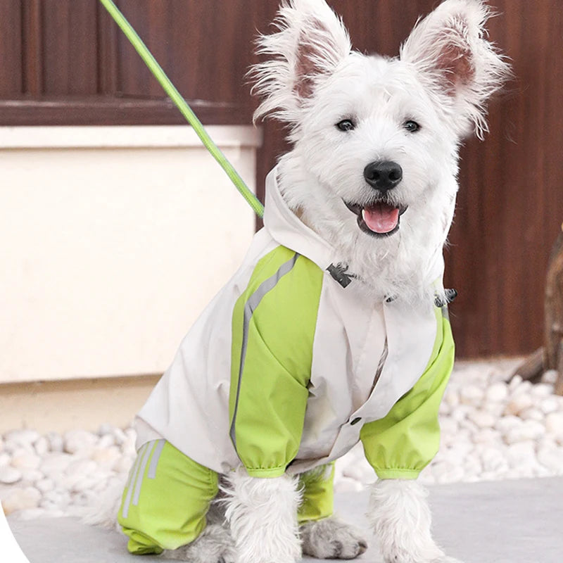 Reflective Dog Raincoat, Waterproof Pet Coat for Small and Medium Dogs