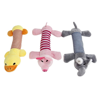 Animal-Shaped Plush Toy for Dogs, Bite-Resistant and Squeaky Toy for Small Dogs