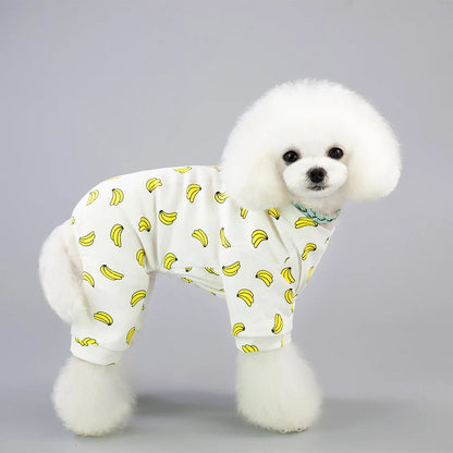 Soft Dog Pajamas for Small and Medium Dogs, Cute Jumpsuit for Puppies