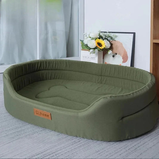 Pet Sofa Bed, Cushioned Dog Bed, Fluffy Blanket for Large and Medium Dogs