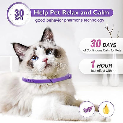 Calming Pheromone Collars for Dogs, Adjustable Comfort Collar to Relieve Anxiety