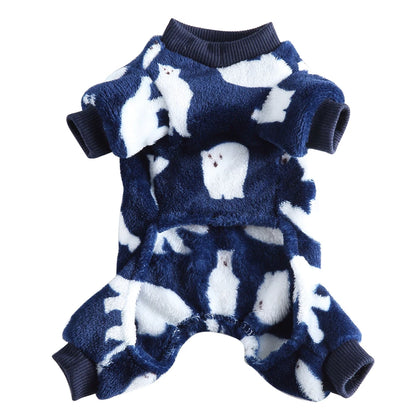 Themed Warm Pajamas for Small Dogs, Pomeranian Onesies