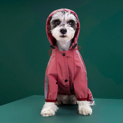 Reflective Raincoat for Dogs, Waterproof Pet Coat for Small and Medium Pets