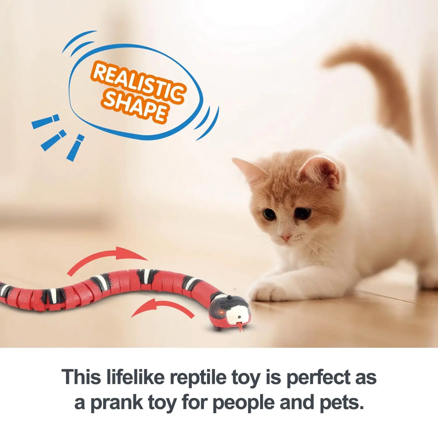 Smart Motion-Detecting Cat Toy, USB Powered