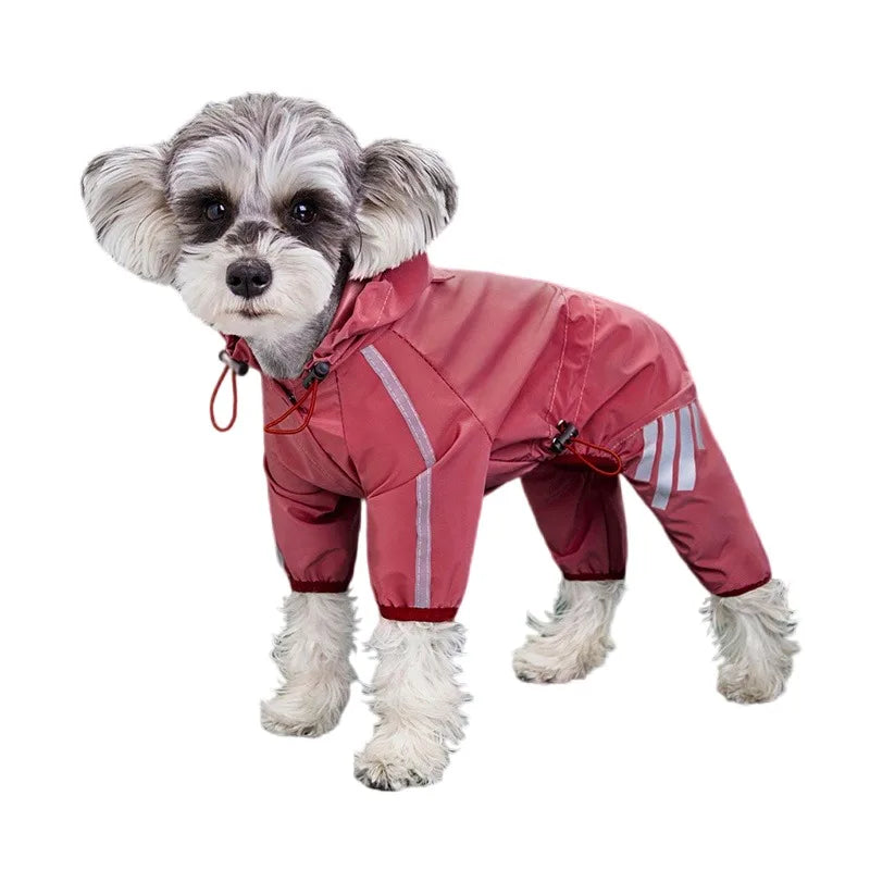 Reflective Raincoat for Dogs, Waterproof Pet Coat for Small and Medium Pets