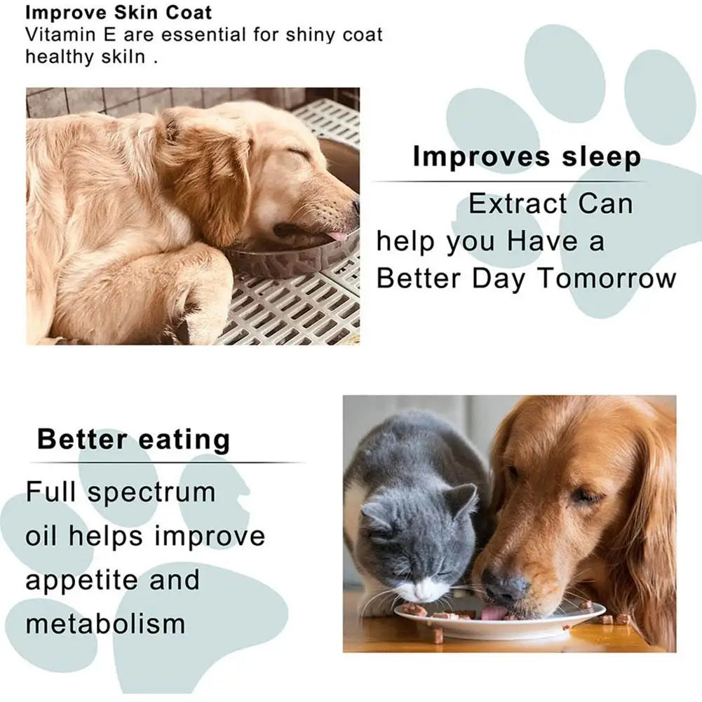 Natural Seed Oil for Pets - Pain & Anxiety Relief, High Purity, 30ml