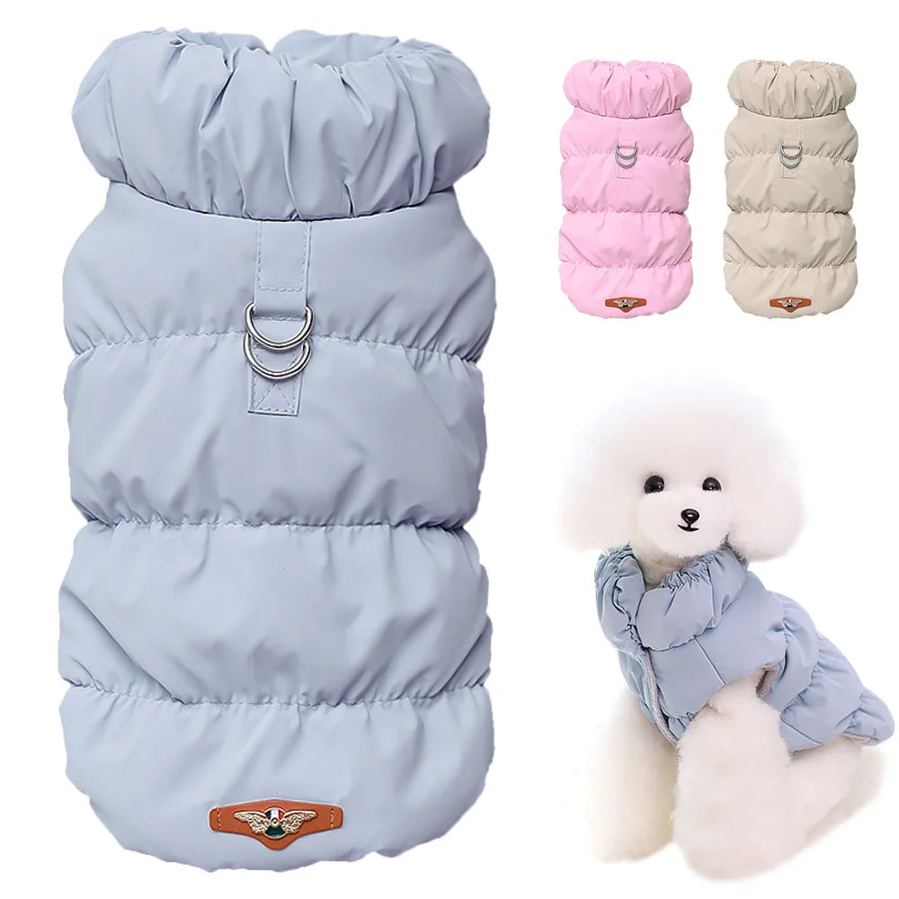 Soft Warm Dog Coat, Padded Winter Jacket for Small and Medium Dogs, French Bulldog Vest