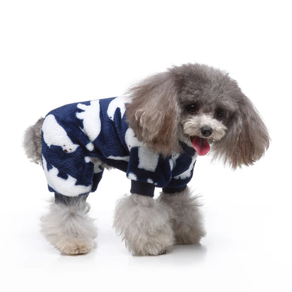 Themed Warm Pajamas for Small Dogs, Pomeranian Onesies