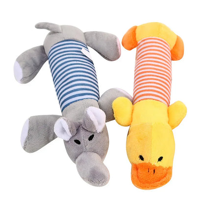 Animal-Shaped Plush Toy for Dogs, Bite-Resistant and Squeaky Toy for Small Dogs