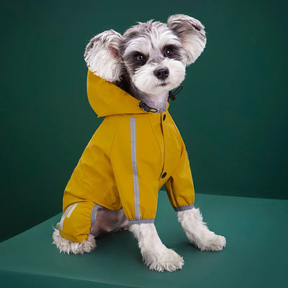 Reflective Raincoat for Dogs, Waterproof Pet Coat for Small and Medium Pets