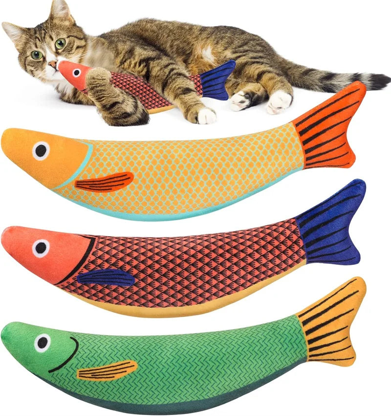 3D Fish Catnip Toy for Cats