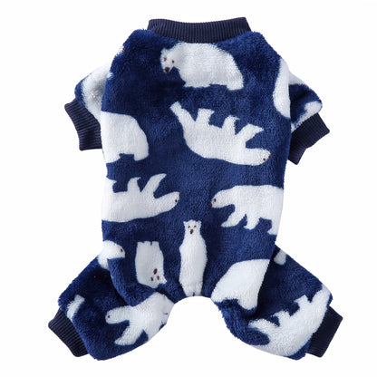 Themed Warm Pajamas for Small Dogs, Pomeranian Onesies