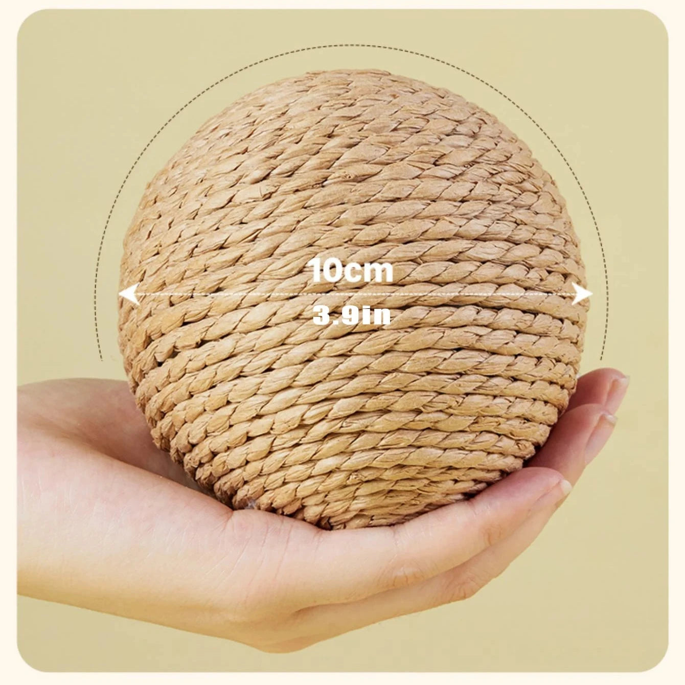 Interactive Sisal Scratching Ball for Cats