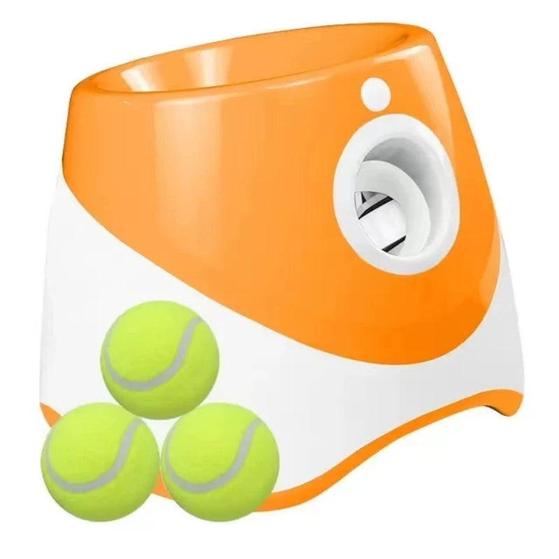 Automatic Dog Tennis Ball Launcher - Rechargeable, Interactive