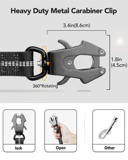 Adjustable Reflective Military Dog Training Collar