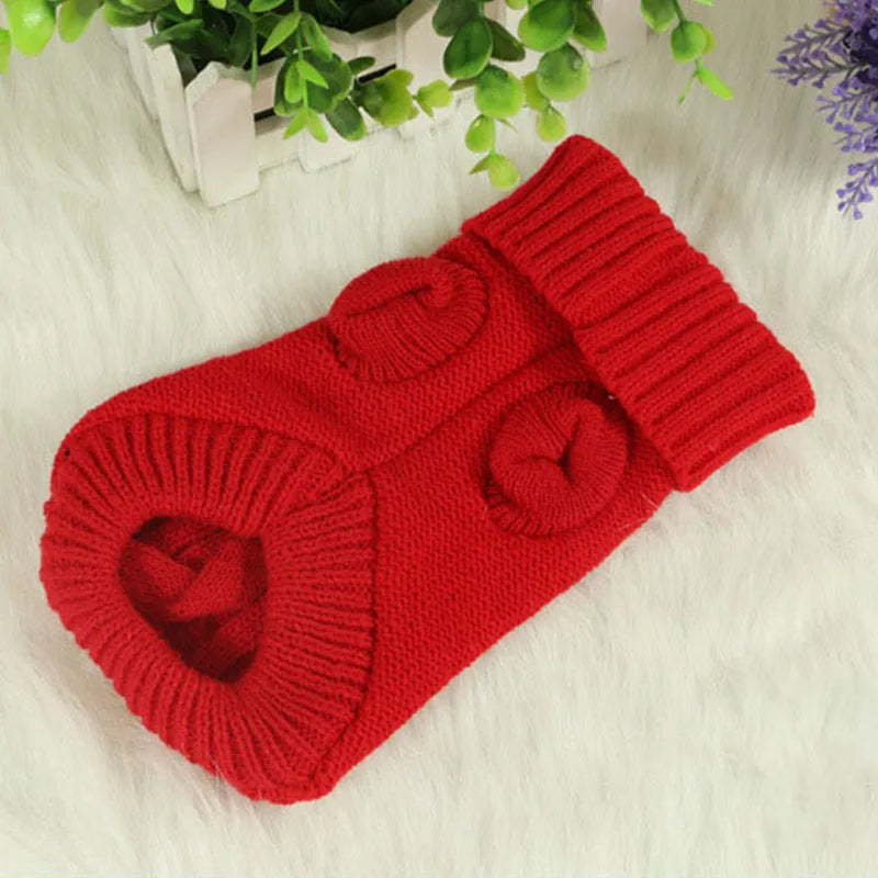 Winter Knitted Sweater for Small and Medium Dogs, Pure Yorkshire Puppy Sweater