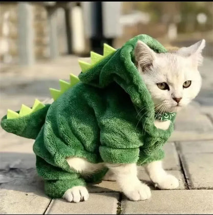 Catzilla, Dinosaur Hoodie for Cats and Small Dogs