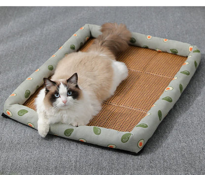 Rattan Cooling Mat for Cats and Small Dogs