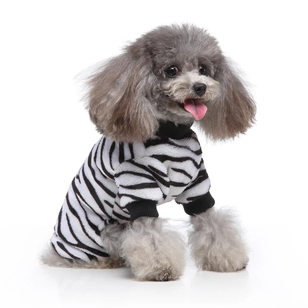 Themed Warm Pajamas for Small Dogs, Pomeranian Onesies