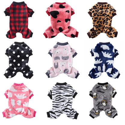 Themed Warm Pajamas for Small Dogs, Pomeranian Onesies