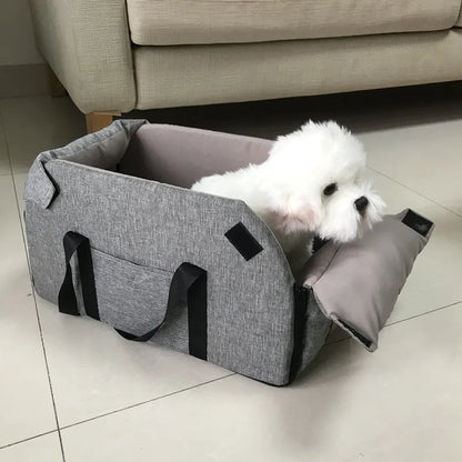 Portable Car Seat Bed for Small Dogs and Cats